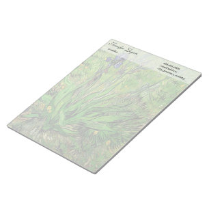 Bloco De Notas Vintage floral Iris por Vincent van Gogh