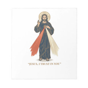 Bloco De Notas Vintage Jesus Eu Confio em Você Desenho Vetorial R