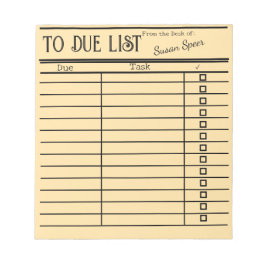 Bloco De Notas "vintage library card notes- personalizado