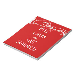 Bloco De Notas Vintage MANTER CALM SE CASAR