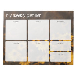 Bloco De Notas Vintage meadow Weekly Planner