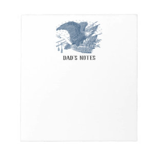 Bloco De Notas Vintage Patriotic Screaming Eagle USA Flag Arrows