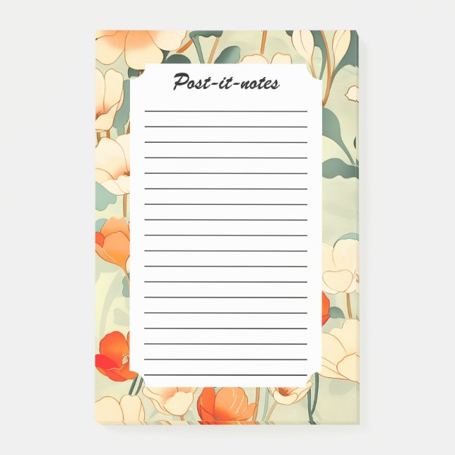 Bloco De Notas Vintage Poppy Blossom (Frente)