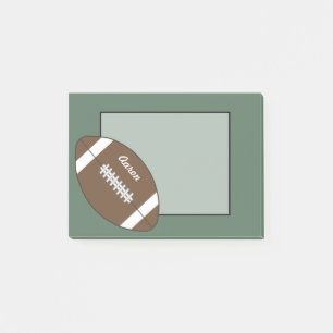 Bloco De Notas Vintage Posto Personalizado De Futebol Que Ele Not