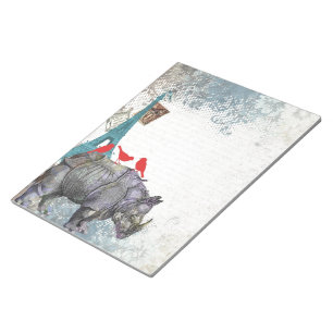 Bloco De Notas Vintage rhino