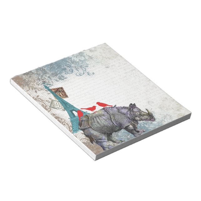 Bloco De Notas Vintage rhino (Inclinado)