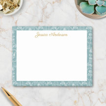 Vintage Rococo Flowers Floral Personalized Name