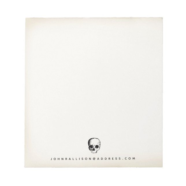 Bloco De Notas Vintage Skull (Frente)