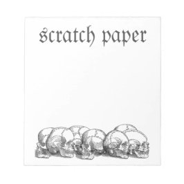 Bloco De Notas Vintage Skulls