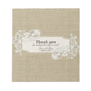 Bloco De Notas Vintage Style Lace Design Candy Bar Wrap
