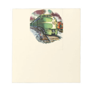 Bloco De Notas Vintage Train