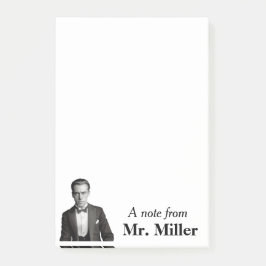 Bloco De Notas Vintage Tuxedo Gent Personalizado