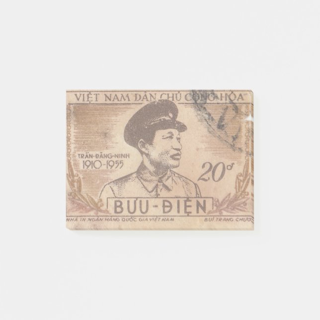 Bloco De Notas Vintage vietnamese postage (Frente)