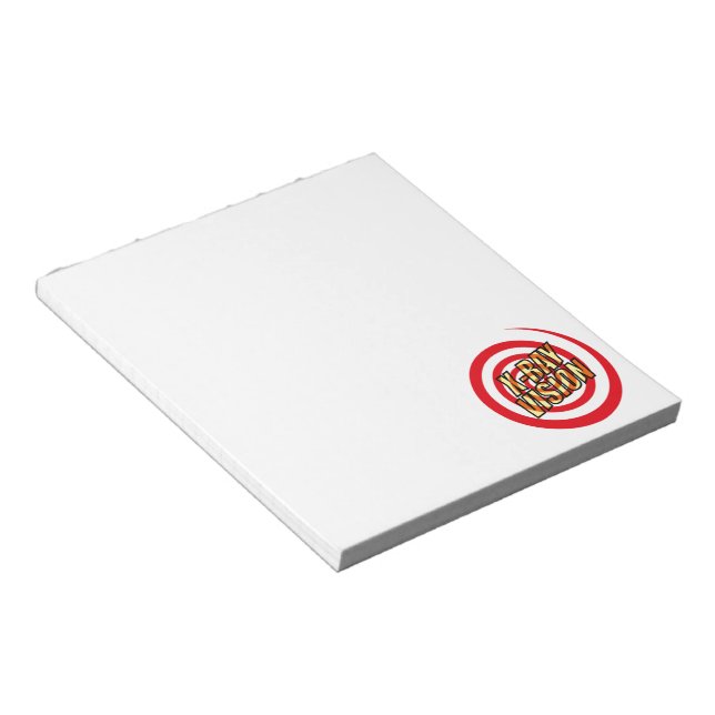 Bloco De Notas VISÃO DE RAIOS-X Diversão Arte Pop de Quadrinhos R (Inclinado)