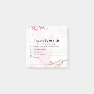 Bloco De Notas Visita de Retorno - Posto-it Nota 01