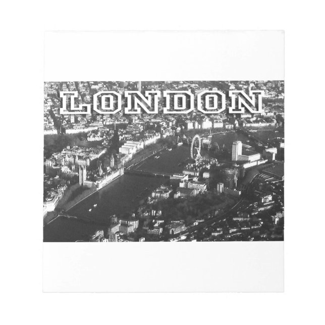 Bloco De Notas Vista aérea de Londres (Frente)