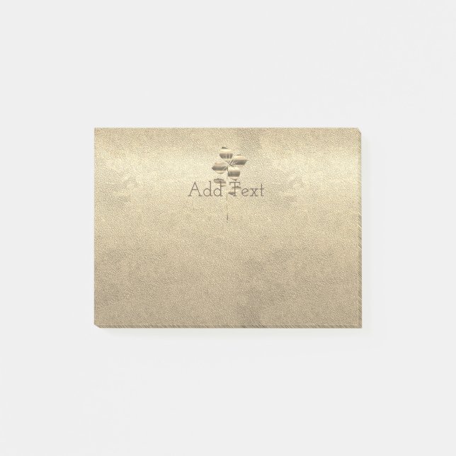 Bloco De Notas Vista de Feriado Dourado Retroativo (Frente)