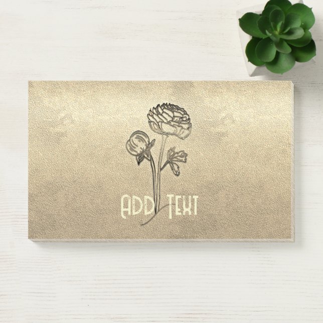 Bloco De Notas Vista de Férias Douradas (Escritótio)