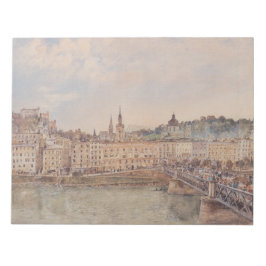 Bloco De Notas Vista de Salzburgo (por Rudolf von Alt)