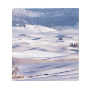 Bloco De Notas Vista de Steptoe Butte de colinas onduladas cobert
