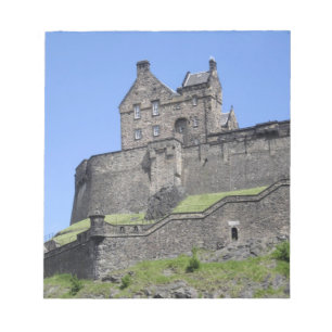 Bloco De Notas Vista do Castelo de Edimburgo, Edimburgo, Escócia,