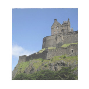 Bloco De Notas Vista do Castelo de Edimburgo, Edimburgo, Escócia,