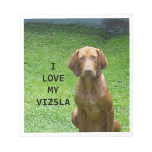 Bloco De Notas vizsla love w pic