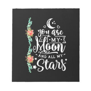 Bloco De Notas Você É Minha Lua E Todas As Estrelas