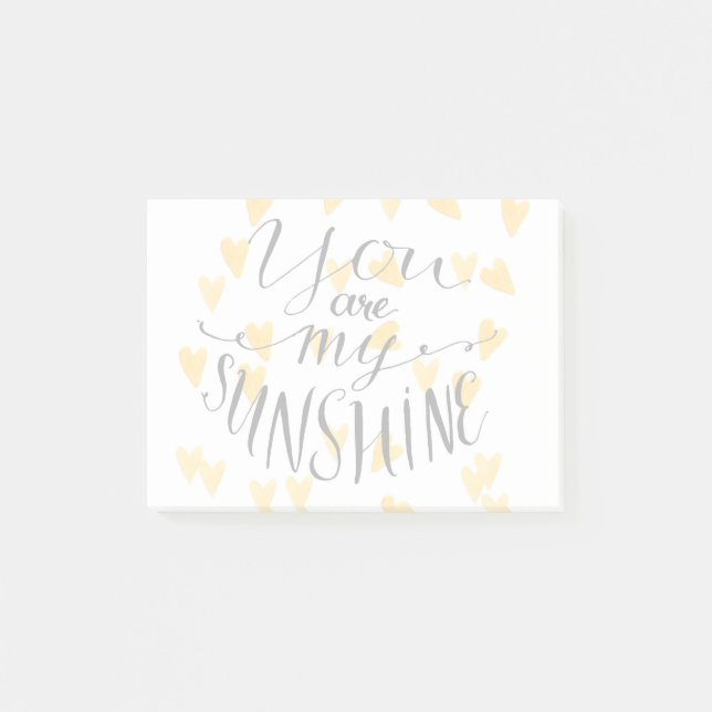 Bloco De Notas Você é minha luz do sol (Frente)