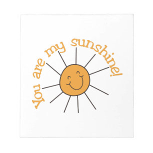 Bloco De Notas Você é minha luz do sol