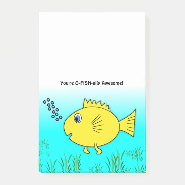 Bloco De Notas Você É O-Fish Oficialmente Incrível. (Frente)