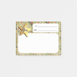 Bloco De Notas Você é post-it de um reconhecimento do empregado