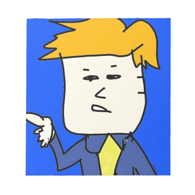 Bloco De Notas você está sendo demitido garoto de desenho animado (Frente)