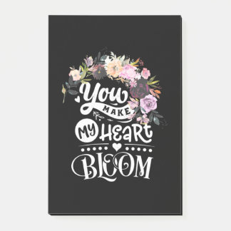 Bloco De Notas Você Faz Meu Coração Bloom