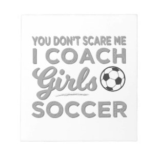 Bloco De Notas Você não me assusta, eu treino futebol feminino