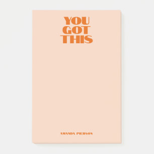 Bloco De Notas Você tem este notebook rosa vermelho