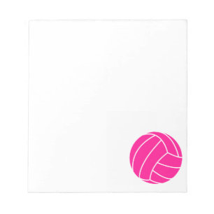 Bloco De Notas Voleibol do rosa quente