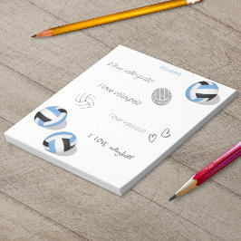 Bloco De Notas volicombolas pretas azuis moças nome personalizado