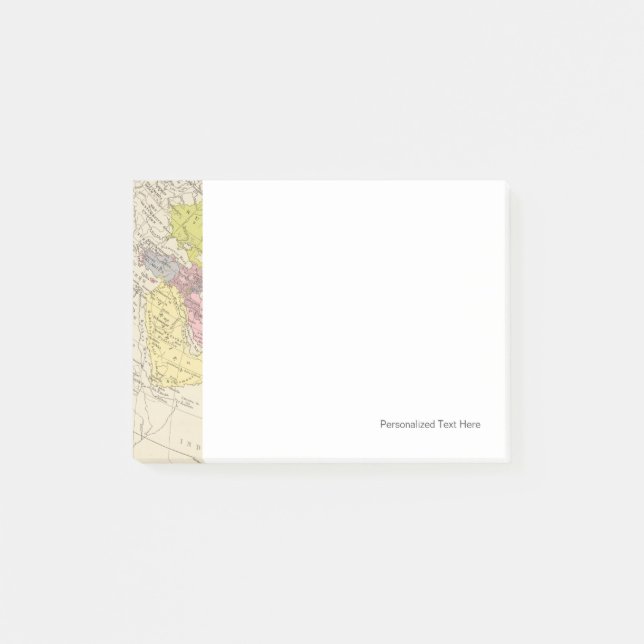 Bloco De Notas Volkerkarte von Asien - mapa de Ásia (Frente)