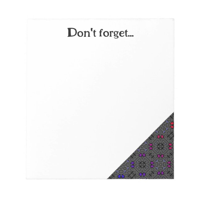 Bloco De Notas Volume treze da arte do caleidoscópio (Frente)