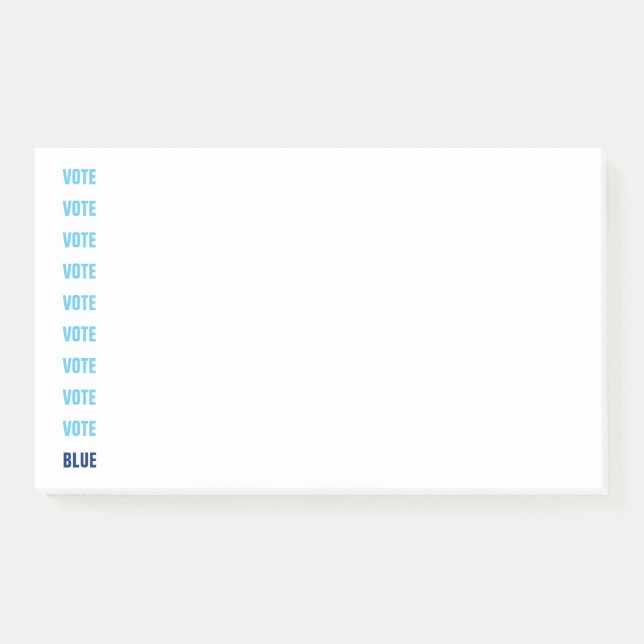 Bloco De Notas Votação Modelo Azul Vertical Eleições (Frente)