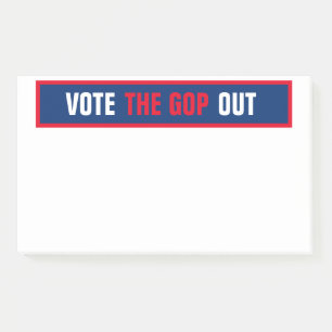 Bloco De Notas Votar o GOP Out 2020 Modelo eleitoral