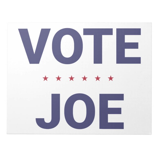 Bloco De Notas Vote Joe (eleições de 2020 nos EUA) (Frente)