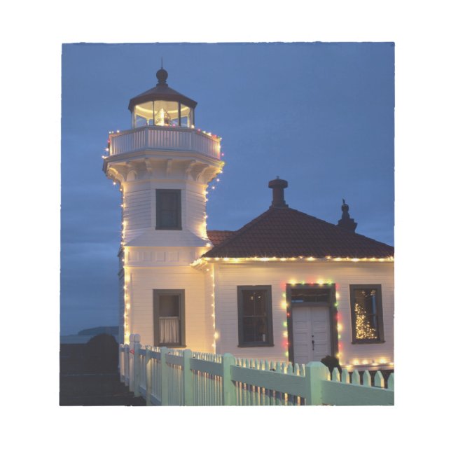 Bloco De Notas WA, Mukilteo, Farol de Mukilteo, estabelecido (Frente)
