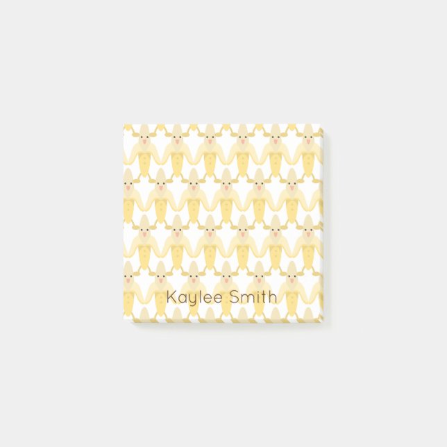 Bloco De Notas Wacky Dancing Banana Kawaii (Frente)