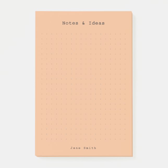 Bloco De Notas Warm, minimalist and personalized retro aesthetic  (Frente)
