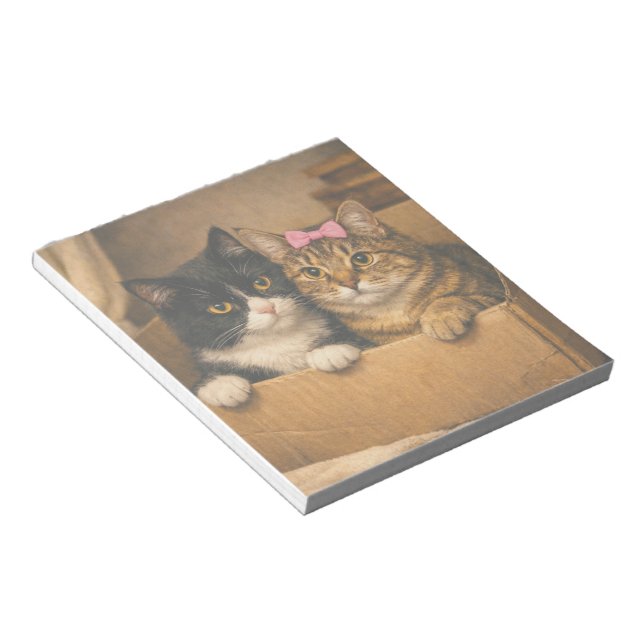 Bloco De Notas Warm Moments Cats in a Box Notepad (Inclinado)