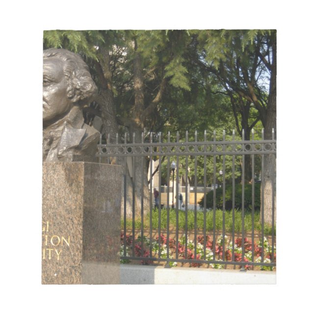 Bloco De Notas Washington, DC, estátua de George Washington, The (Frente)