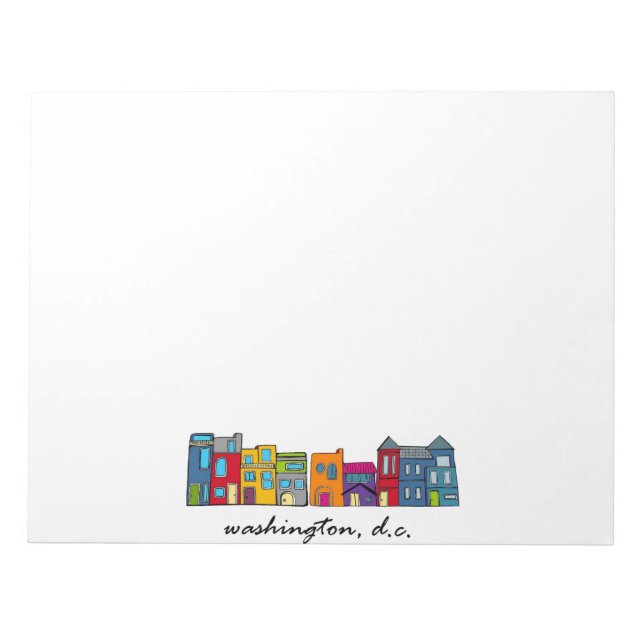 Bloco De Notas Washington DC Row House (Frente)