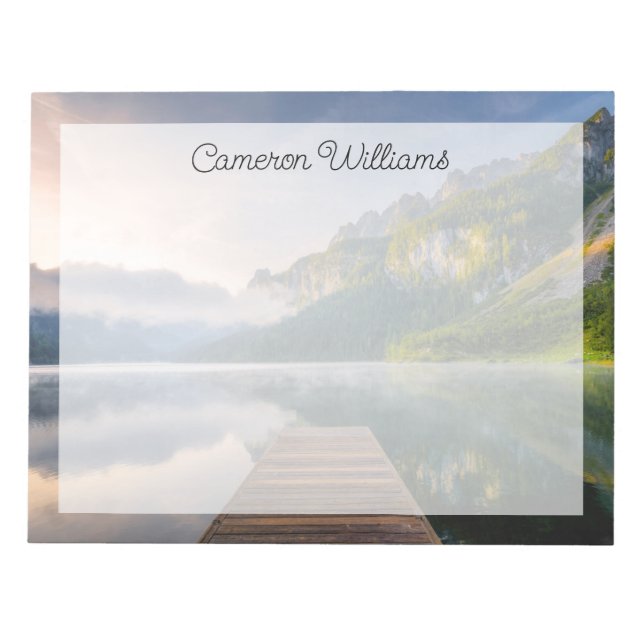 Bloco De Notas Water | Azure Alpine Lake, Austria (Frente)